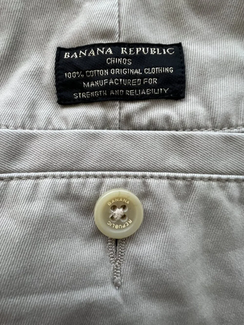 Men's Banana Republic Pants, Dawson Chino, Khaki, 33x32, EC!